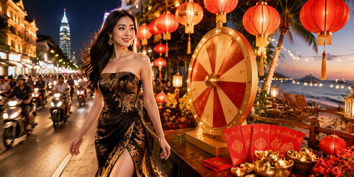 Người chơi trải nghiệm roulette tại chợ đêm TP Hồ Chí Minh, không khí sôi động